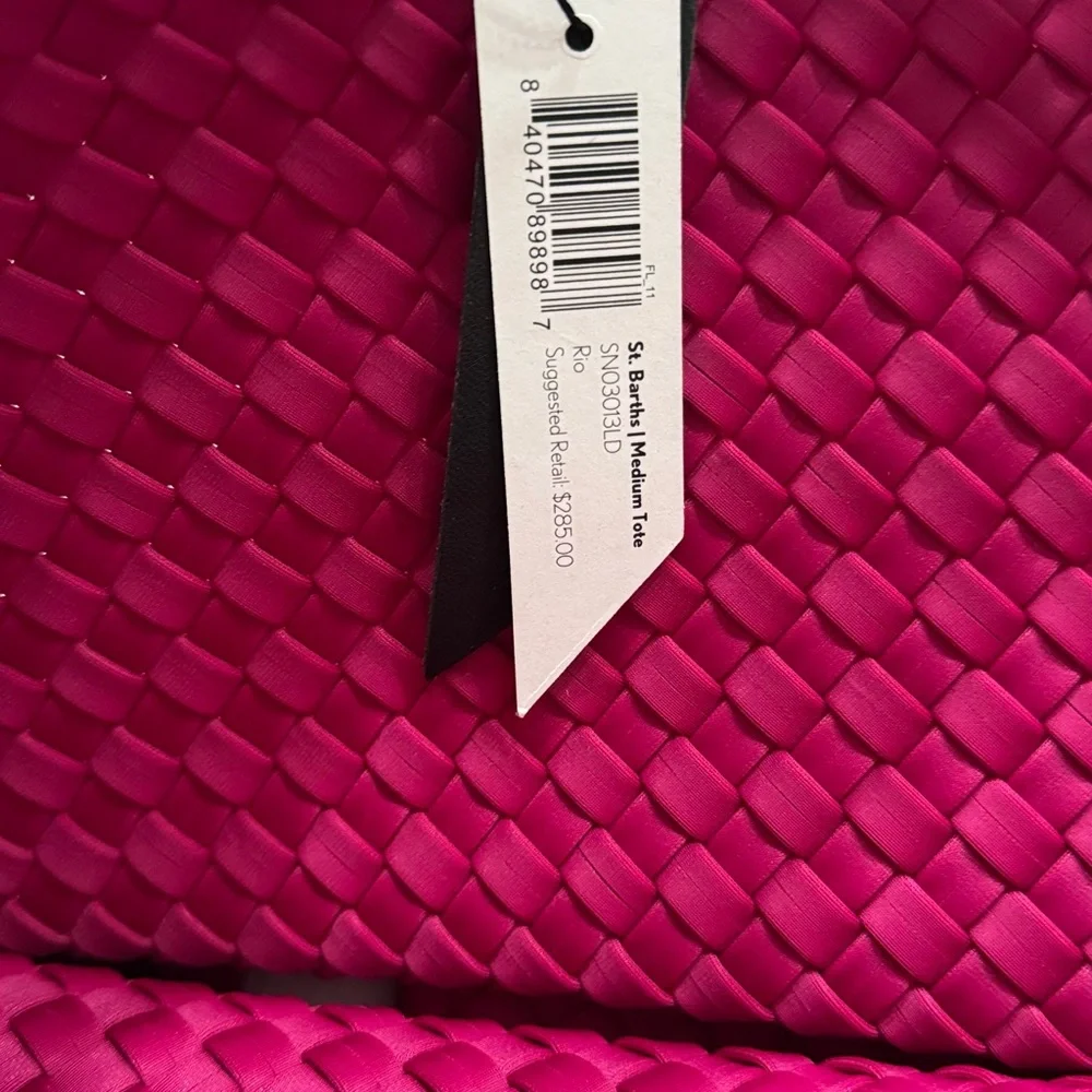 Naghedi Handwoven Clutch in Deep Fuchsia - Picture 6 of 10